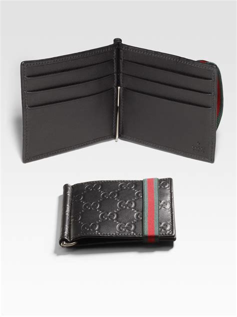 gucci low small wallet with money clip|money clipper wallet Gucci.